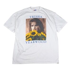 Vtg Trisha Yearwood Tour T Shirt Mens XL White 1994 Country Music Merch USA Made